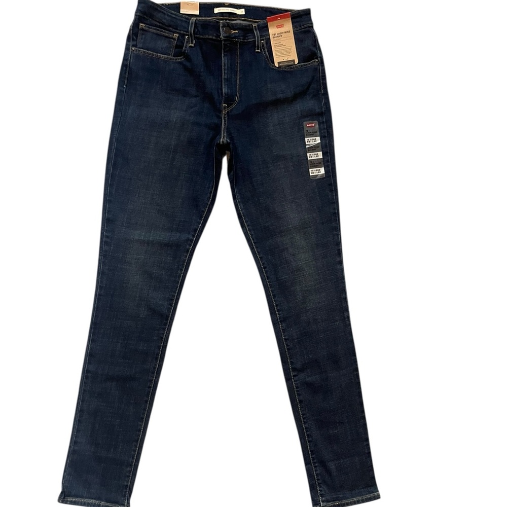 Levi’s 721 High-Rise Skinny Jeans Women’s Size 12 Long W31 L32 Dark Wash